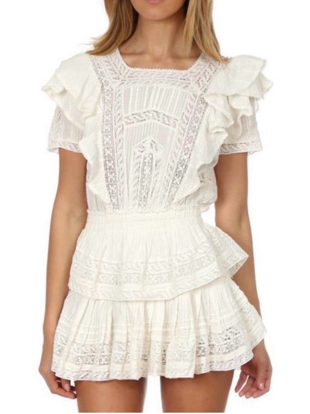 LoveShackFancy White Stella Dress